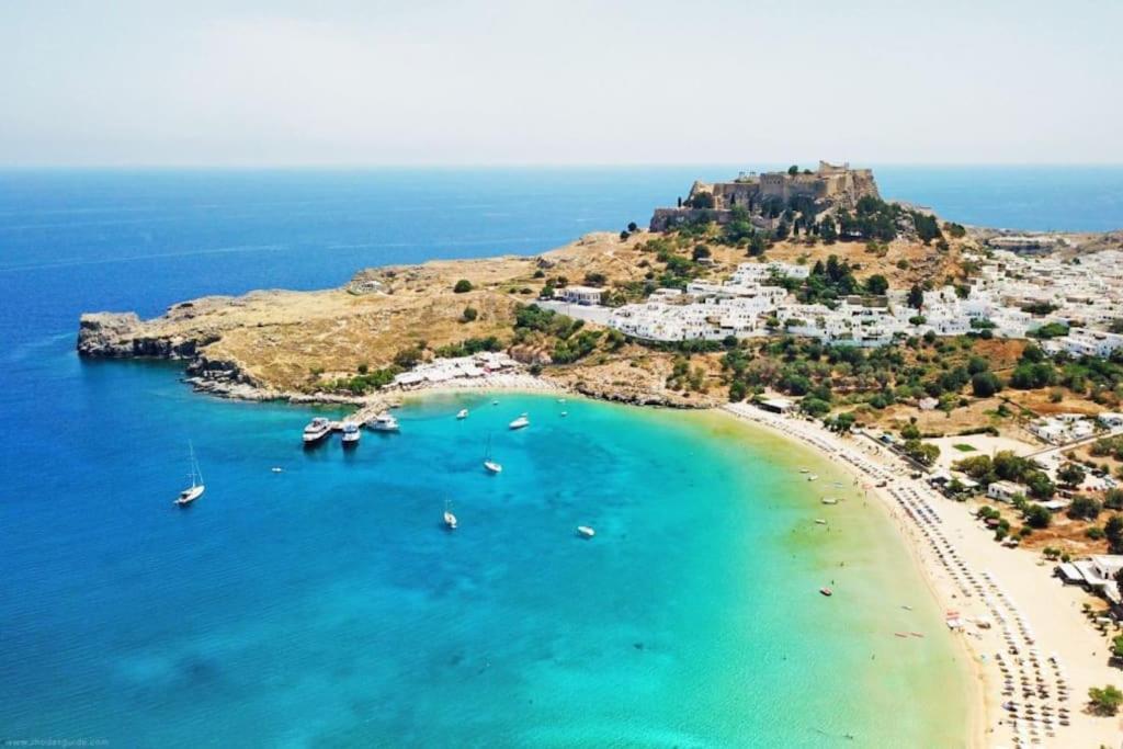 Вилла Aleyna House Lindos Area Экстерьер фото