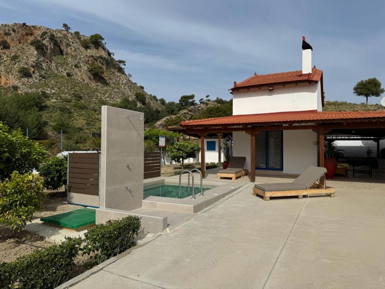 Вилла Aleyna House Lindos Area Экстерьер фото